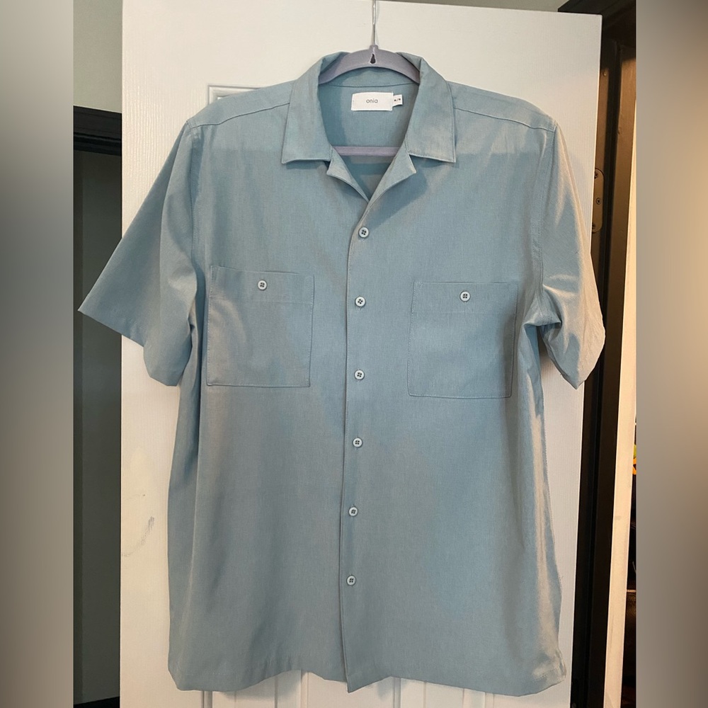 Onia Mens Button Down Short Sleeve Size Medium
